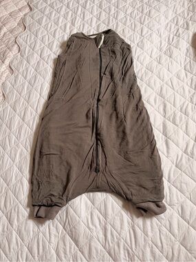 Kyte BABY Sleeveless Zip Harem Jumpsuit in Taupe